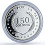 El Salvador 150 colones United Peace Unidos Paz Chapultepec silver coin 1992