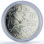 Abkhazia 3 apsars Triceratops Horridus Dinosaurs Fauna nickel coin 2021