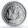 Sealand 25 cents Orca Whale Sea Treasures Quarter Dollar proof silver coin 1994