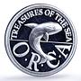Sealand 25 cents Orca Whale Sea Treasures Quarter Dollar proof silver coin 1994
