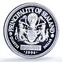 Sealand 25 cents Orca Whale Sea Treasures Quarter Dollar proof silver coin 1994