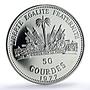 Haiti 50 gourdes European Market Treaties Rome History proof silver coin 1977