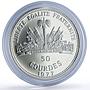 Haiti 50 gourdes European Market Treaties Rome History proof silver coin 1977