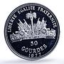 Haiti 50 gourdes European Market Treaties Rome History proof silver coin 1977