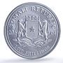 Somalia 1000 shillings Elephant African Wildlife Fauna silver coin 2004