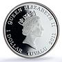 Tuvalu 1 dollar Golden Retreiver Working Dogs Color proof silver coin 2011