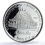 Laos 5000 kip Savang Vatthana Wat Phra Kio Museum Vientiane PR silver coin 1975