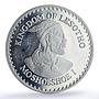 Lesotho 25 maloti Hurdling International Games Rainbow Toned silver coin 1984
