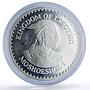 Lesotho 25 maloti Hurdling International Games Rainbow Toned silver coin 1984