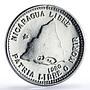 Nicaragua 500 cordobas Fonseca Revolutionary History Politics silver coin 1980