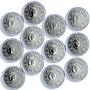 Niue 1 dollar x 12 Zodiac Signs Mucha Art Color proof silver coins 2010 - 2011