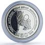 Sri Lanka 1000 rupees Independence 50th Anniversay Lion proof silver coin 1998