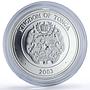 Tonga 2 paanga King Tupou IV 85th Birth Politics Gilt proof silver coin 2003