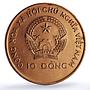 Vietnam 10 dong Football World Cup 1994 USA Player Sports copper coin 1992