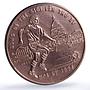 Vietnam 10 dong Football World Cup 1994 USA Player Sports copper coin 1992