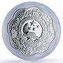 China 10 yuan Tiger Year Lunar Calendar Flower Shape proof silver coin 2010