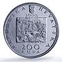 Croatia 200 kuna Slava Raskaj Famous Women Painter Art proof silver coin 2000