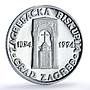 Croatia 100 kuna St. Blaise Church Monastery Zagreb Religion silver coin 1994