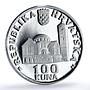 Croatia 100 kuna St. Blaise Church Monastery Zagreb Religion silver coin 1994