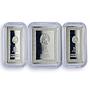 Macedonia 10 denari x 3 Set Jesus Mother God Nicholas Religion silver coins 2017