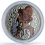 Niue 1 dollar Gemini Zodiac Signs Mucha Art Color proof silver coin 2011