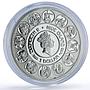 Niue 1 dollar Gemini Zodiac Signs Mucha Art Color proof silver coin 2011