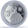 Romania 10 lei Constitution Ferdinand I Bratianu History proof silver coin 2023