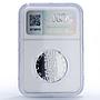Czech Republic 200 korun Brno Tram Horse Drawn Railways PF69 NGC Ag coin 1994