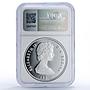 Turks and Caicos Islands 20 crowns King George III PF70 NGC silver coin 1977