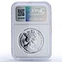Isle of Man 1 oz Angel Archangel Michael Dragon PF69 NGC silver coin 1995