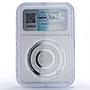 Kyrgyzstan 10 som Kumbez Manas Horse Architecture PF70 NGC silver coin 2014