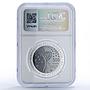 Kazakhstan 500 tenge Lunokhod 1 USSR Space PF69 NGC bimetal coin 2010