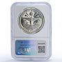 Marshall Islands 25 dollars Greg Louganis Jackknife PF68 NGC silver coin 1988