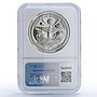 Marshall Islands 25 dollars Greg Louganis Back Dive PF69 NGC silver coin 1988