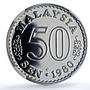 Malaysia 50 sen Republic Coinage Parliament House PF69 NGC CuNi coin 1980