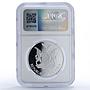 Namibia 10 dollars Litocranius Walleri Wildlife Fauna PF69 NGC silver coin 2009