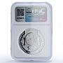 Kazakhstan 500 tenge Bessikke Salu Customs Games PF70 NGC silver coin 2006