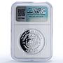 Liberia 20 dollars Princess Diana Teresa Politics PF69 NGC silver coin 1997