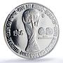 Mexico Football World Cup in Mexico Trophey PF67 NGC silver medal coin 1986