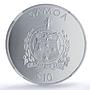 Samoa 10 tala Princess Diana w/ Child History Politics PF70 NGC silver coin 1998