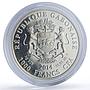 Gabon 1000 francs Capricorn Zodiac Signs proof silver coin 2014