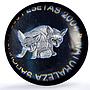 Saharawi 500 pesetas Fennec Foxes Sahara Nature Fauna MS67 PCGS silver coin 2004