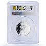 Benin 6000 CFA Olympics Beijing IDAO 4 Africa Elephant MS67 PCGS AG coin 2005