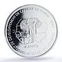 Benin 6000 CFA Olympics Beijing IDAO 4 Africa Elephant MS67 PCGS AG coin 2005