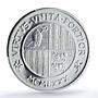 Andorra 1/2 escut 1500 diners Johannes Joan Latin Obv PR68 PCGS silver coin 1980