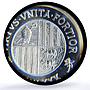 Andorra 1/2 escut 1500 diners Johannes Joan Latin Obv PR68 PCGS silver coin 1980
