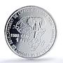 Cameroon 1500 CFA Football Germany IDAC 1 Africa Elephant MS68 PCGS AG coin 2006