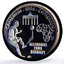 Cameroon 1500 CFA Football Germany IDAC 1 Africa Elephant MS68 PCGS AG coin 2006