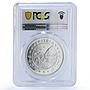 Eritrea 10 dollars Pteranodon Preserve Dinosaurs PR66 PCGS silver coin 1993