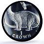 Gibraltar 1 crown Cetiosaurus Preserve Dinosaurs PR66 PCGS silver coin 1993